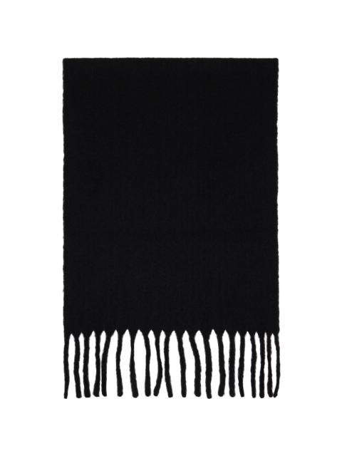 ISSEY MIYAKE Black Baby Alpaca Stole Scarf