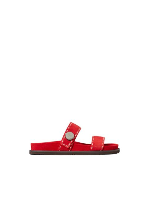 TORY BURCH Romy topstitch sport slide