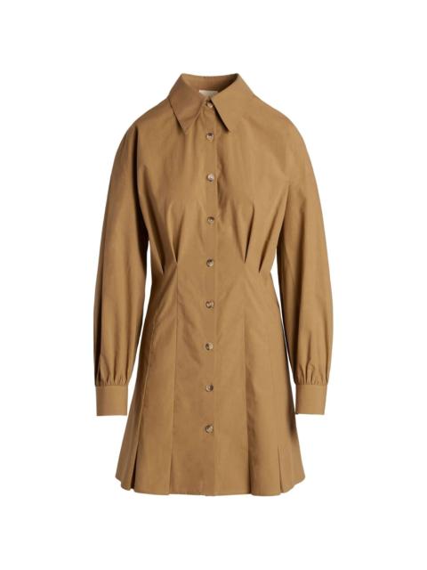 Winnie long-sleeve cotton shirt dress