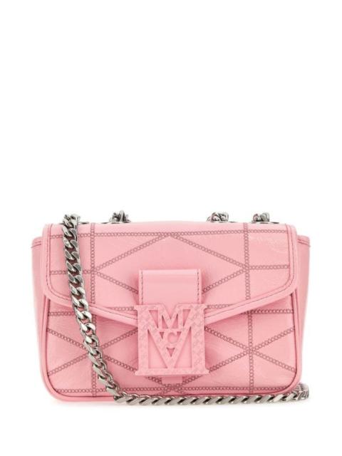 MCM Pink leather mini Travia shoulder bag