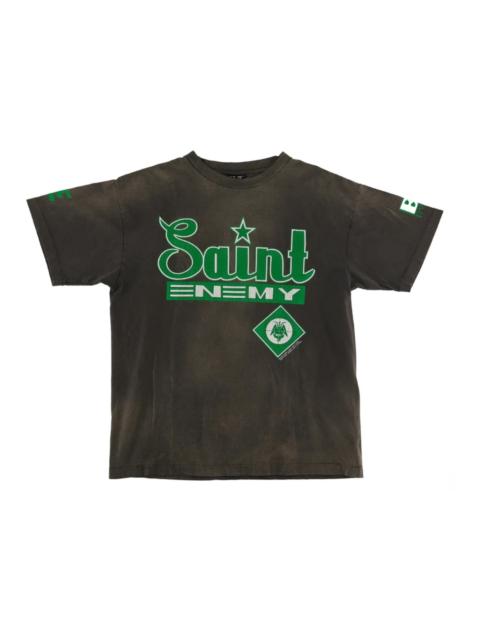 SAINT M×××××× Saint Mxxxxxx Saint Enemy Tee Black Green