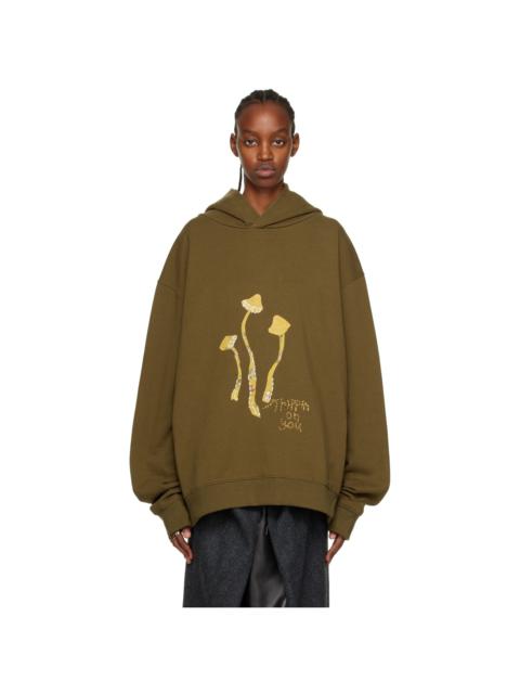 Maison Margiela Khaki 'Tripin On You' Hoodie