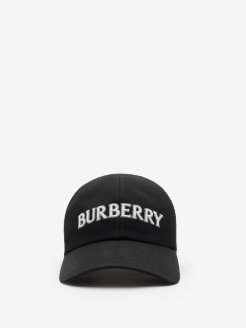 Burberry Logo Gabardine Baseball Cap