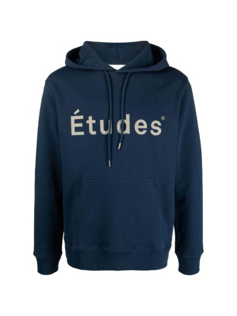 Étude logo-print organic cotton hoodie