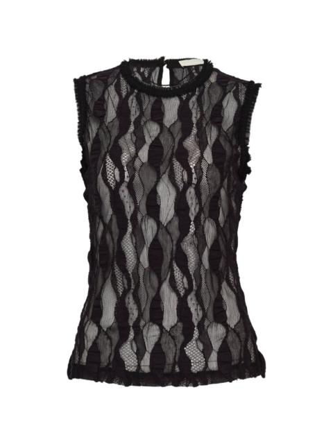 ULLA JOHNSON ruffled lace top