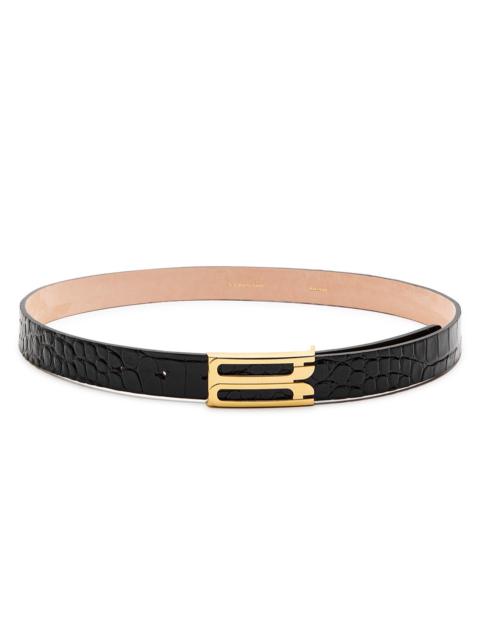 Victoria Beckham Victoria Beckham Frame Crocodile-effect Leather Belt