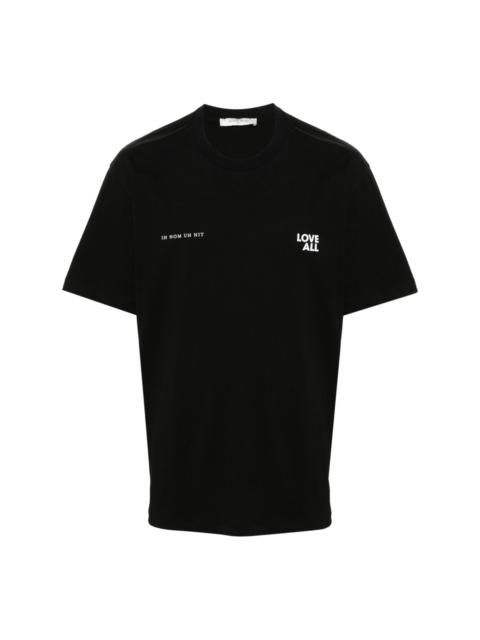 ih nom uh nit logo-print cotton T-shirt