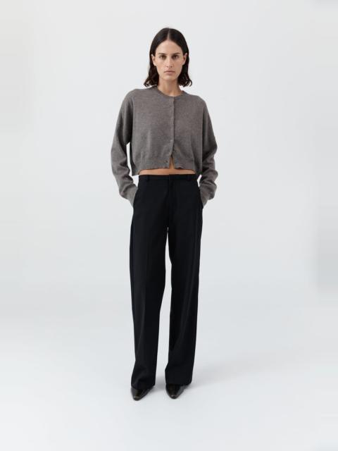 ST. AGNI Cashmere Relaxed Cropped Cardigan - Doe