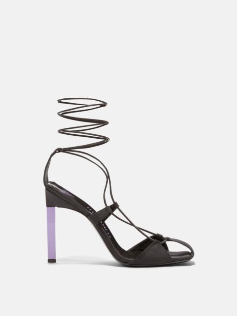 THE ATTICO ''ADELE'' BLACK LACE-UP PUMP