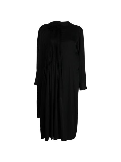 Yohji Yamamoto draped asymmetric midi dress