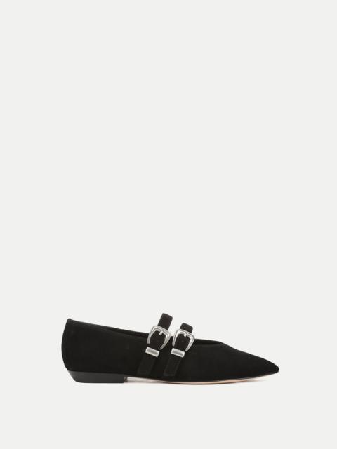 VERONICA BEARD BANCROFT SUEDE MARY JANE FLAT