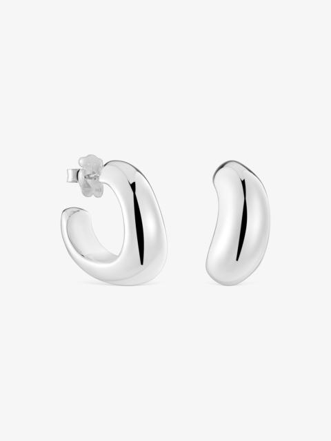 TOUS Silver Hoop earrings Galia Basics