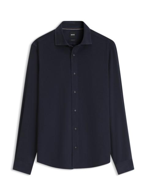BOSS REGULAR-FIT SHIRT IN COTTON BABY CORDUROY