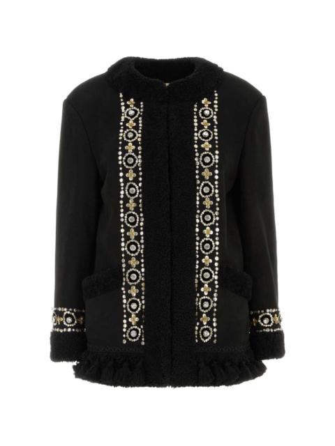 Valentino embellished-detail coat