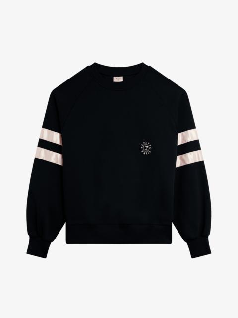 Repetto Brushed fleece sweatshirt with satin bands