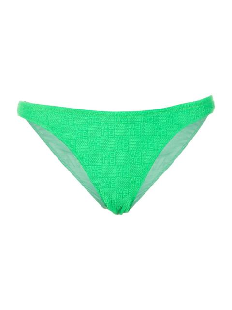 Textured Logo Bikini Bottom Neon Kelly