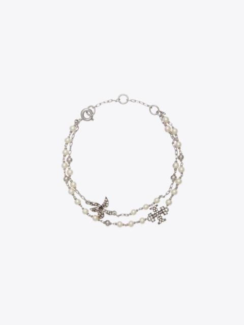 TORY BURCH Moondance Multi Strand Pearl Bracelet