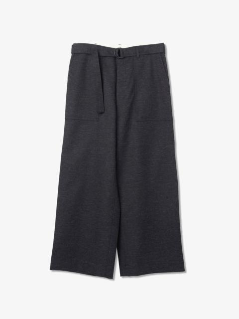 Woolen Wide Fatigue Pants