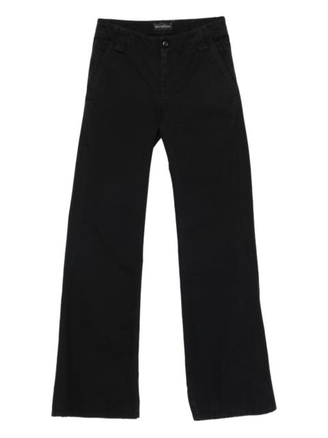 BALENCIAGA wide-leg cotton trousers