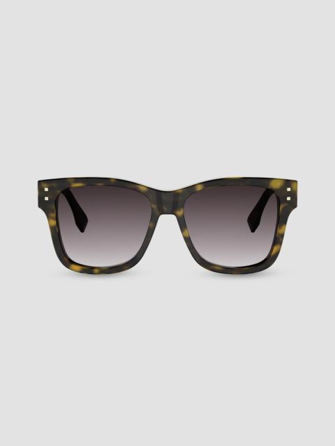 FENDI Women's Fendi Fold 55MM Square Sunglasses - Dark Brown