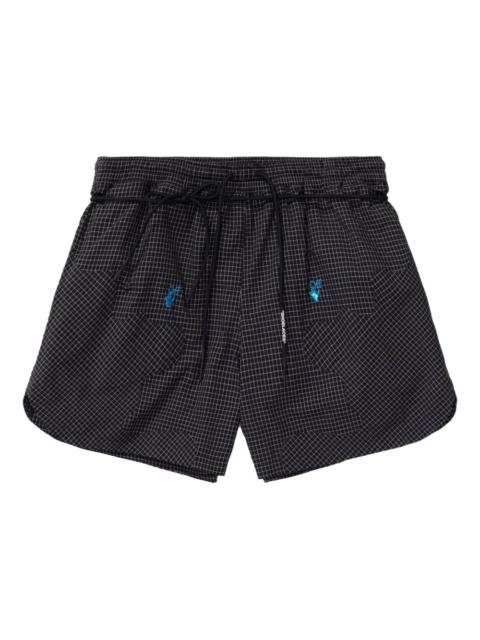 Nike x Off-White grid-pattern woven shorts