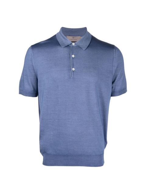 Canali wool-silk blend polo shirt