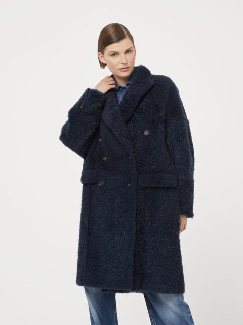 Brunello Cucinelli Frosty-effect shearling coat with monili