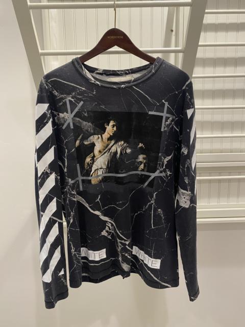 Off white black marble t shirt hotsell