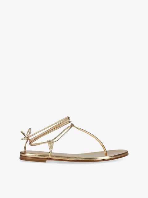 Gianvito Rossi Gwyneth Leather Sandals