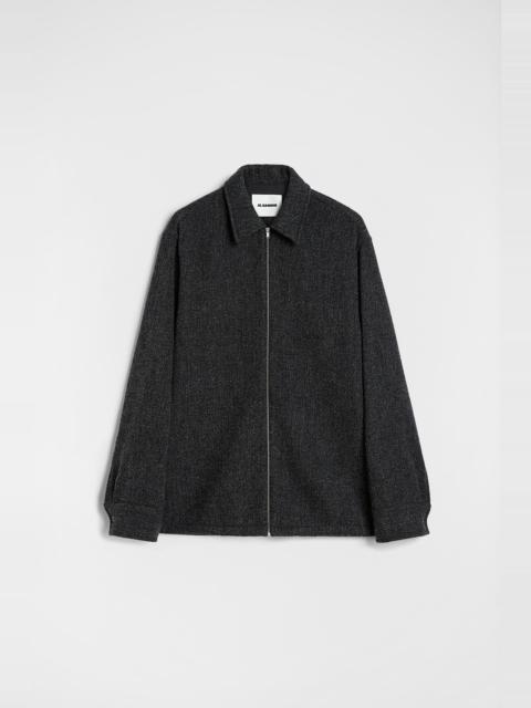 Jil Sander Wool Chevron Overshirt