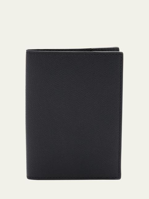 Valextra Men's Leather Passport Cover