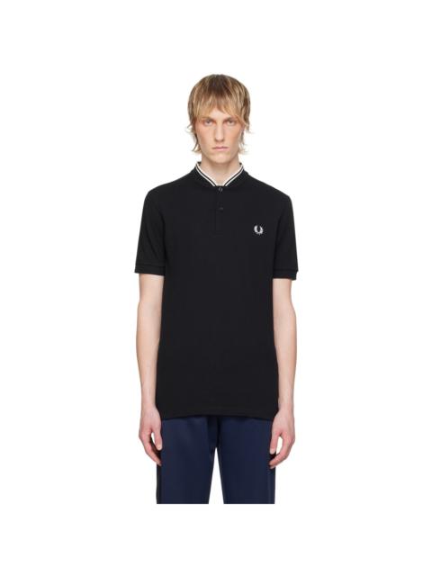 Fred Perry Black Band Collar Henley