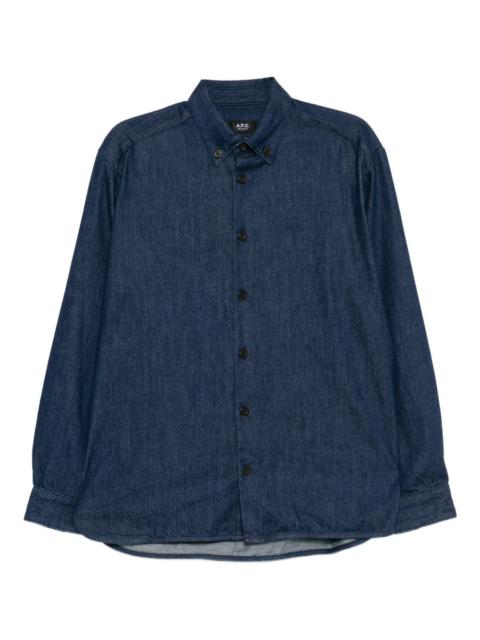 A.P.C. denim mathias shirt