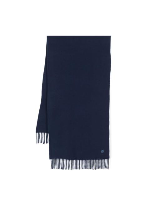 Maison Kitsuné Chillax Fox-motif wool scarf