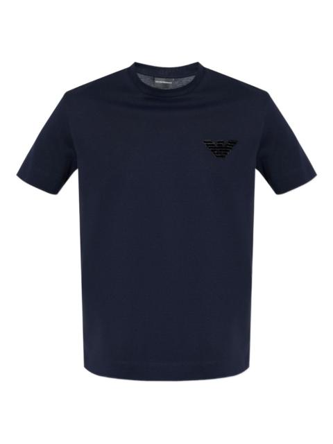 EMPORIO ARMANI logo-embellished cotton T-shirt