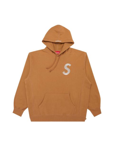 Supreme x Swarovski S Logo Hooded Sweatshirt 'Brown'