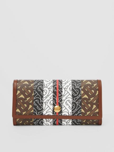 Burberry Monogram Stripe Continental Wallet