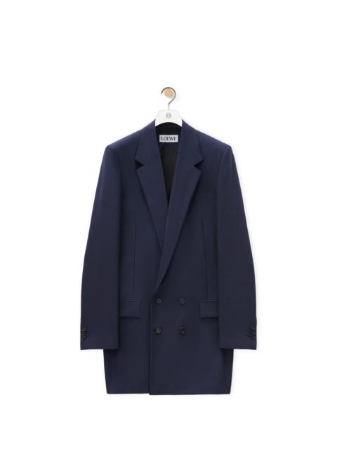 Loewe Double breasted jacket in wool and mohair