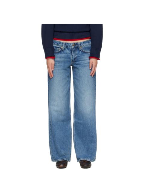 rag & bone Blue Cam Relaxed Straight Jeans