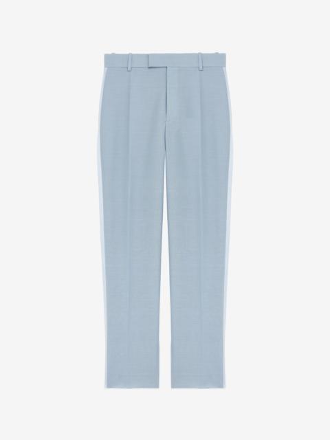 Alexander McQueen Wool Mohair Tuxedo Trousers
