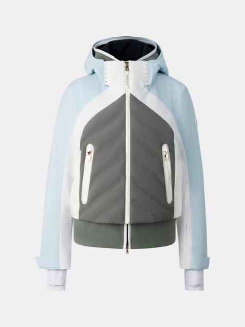 BOGNER Sara Ski Jacket in Light Blue/Olive