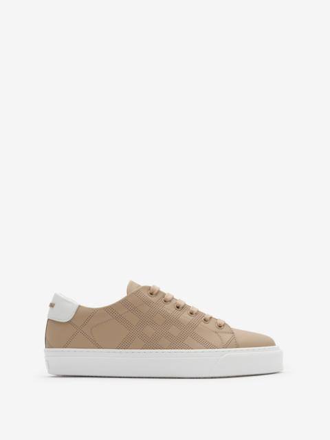 Burberry Check Leather Sneakers