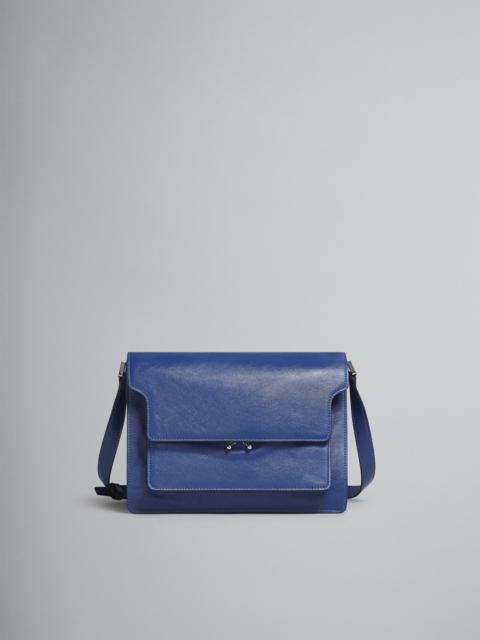 Marni TRUNK SOFT LARGE BAG IN BLUE LEATHER