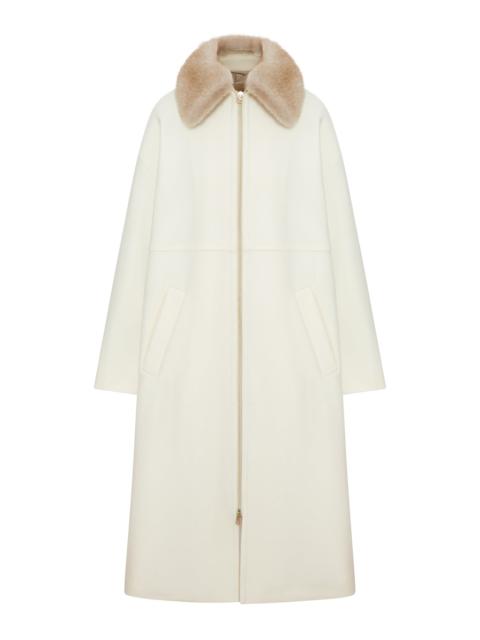 Herno LONG COAT WITH FUR COLLAR