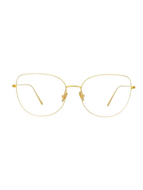 MAYA CAT EYE OPTICAL FRAME IN YELLOW GOLD