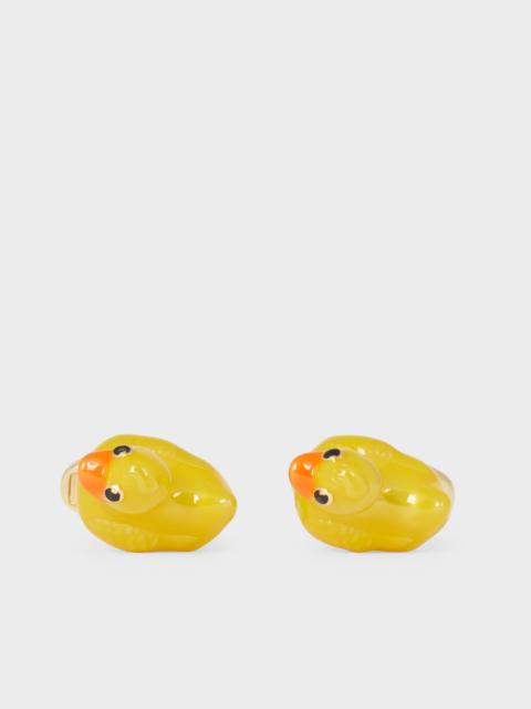 Paul Smith Yellow 'Rubber Duck' Cufflinks
