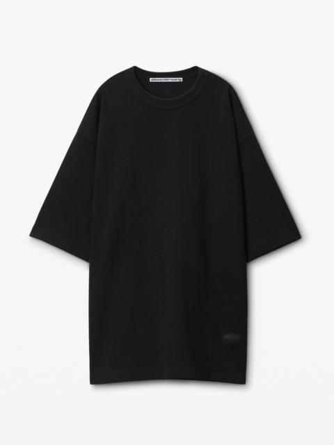 oversize drop-sleeve tee in japanese cotton jersey