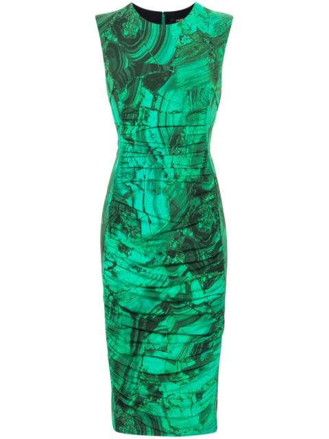 Roberto Cavalli abstract-print midi dress