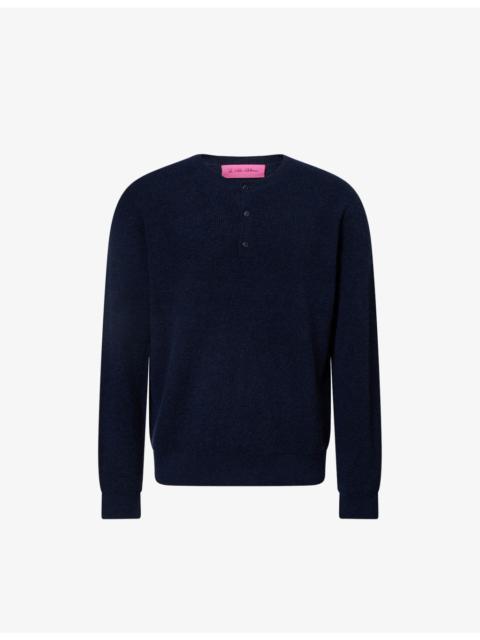 The Elder Statesman Waffle-Knit Thermal Cashmere Jumper
