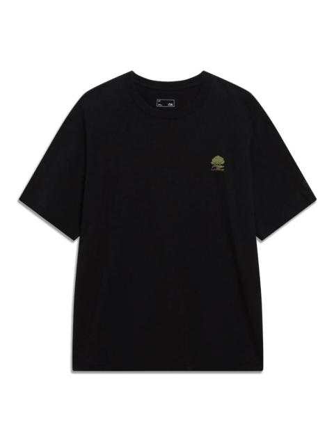 Li-Ning Li-Ning Small Tree Graphic T-shirt 'Black' AHST183-4